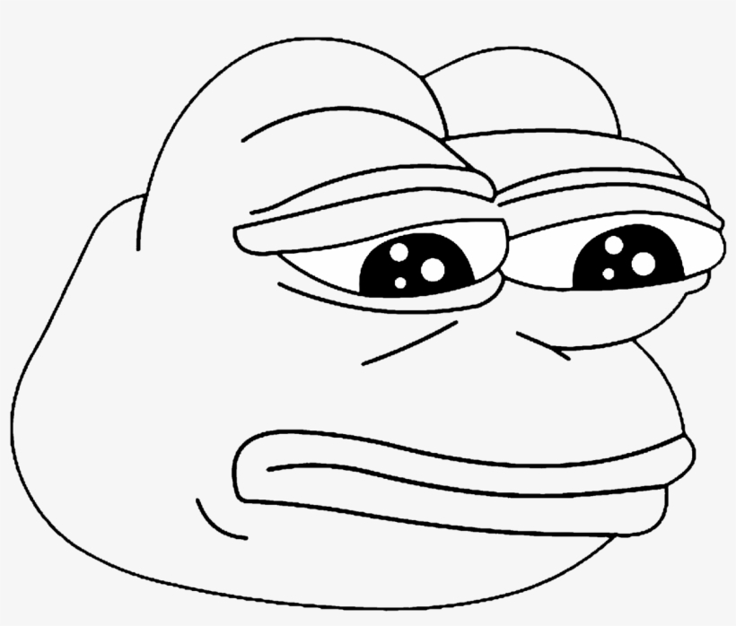 Vector Freeuse The Database This Is For Anon Who - Pepe Black And White Transparent, transparent png