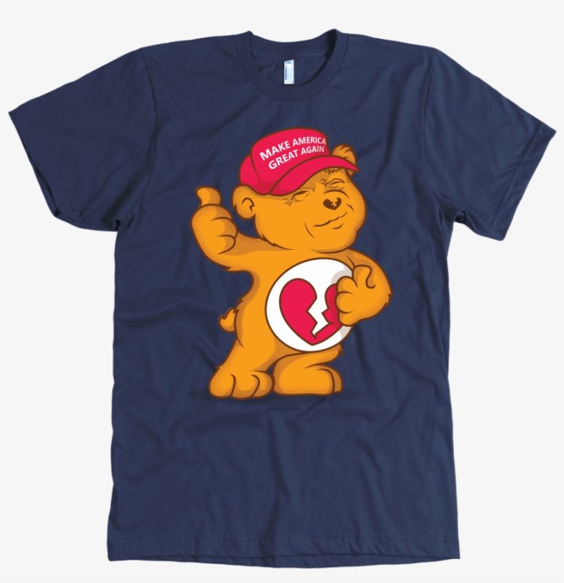 Trump Supporter Don't Care Bear W/ Make America Great - Funny Mike Tyson Christmas Apparel - American Apparel, transparent png