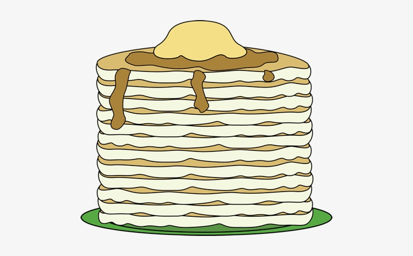 Pancake - Stack Of Pancakes Clip Art, transparent png