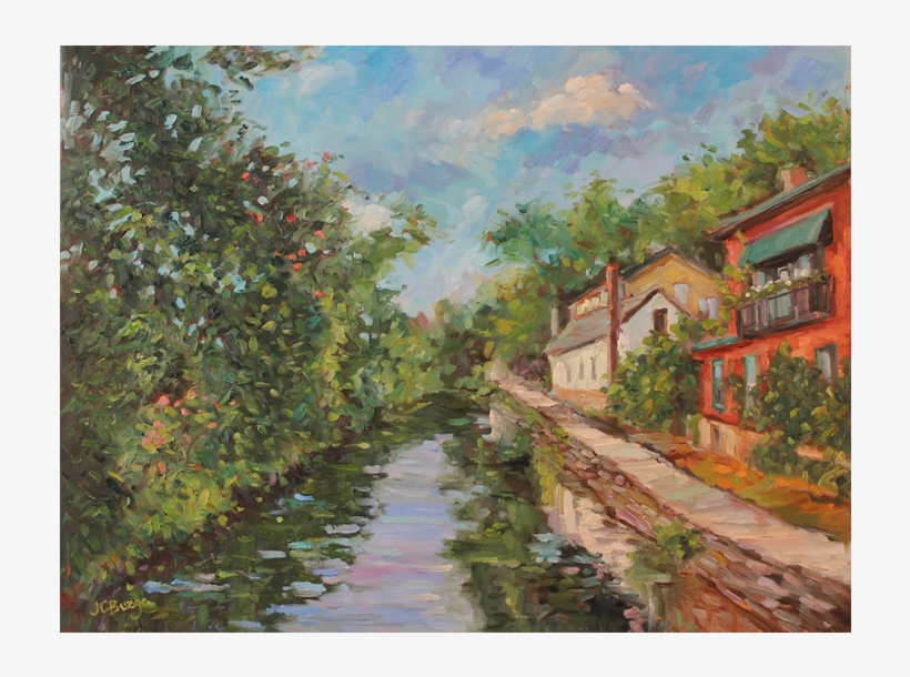 Lambertville Canal - Painting, transparent png