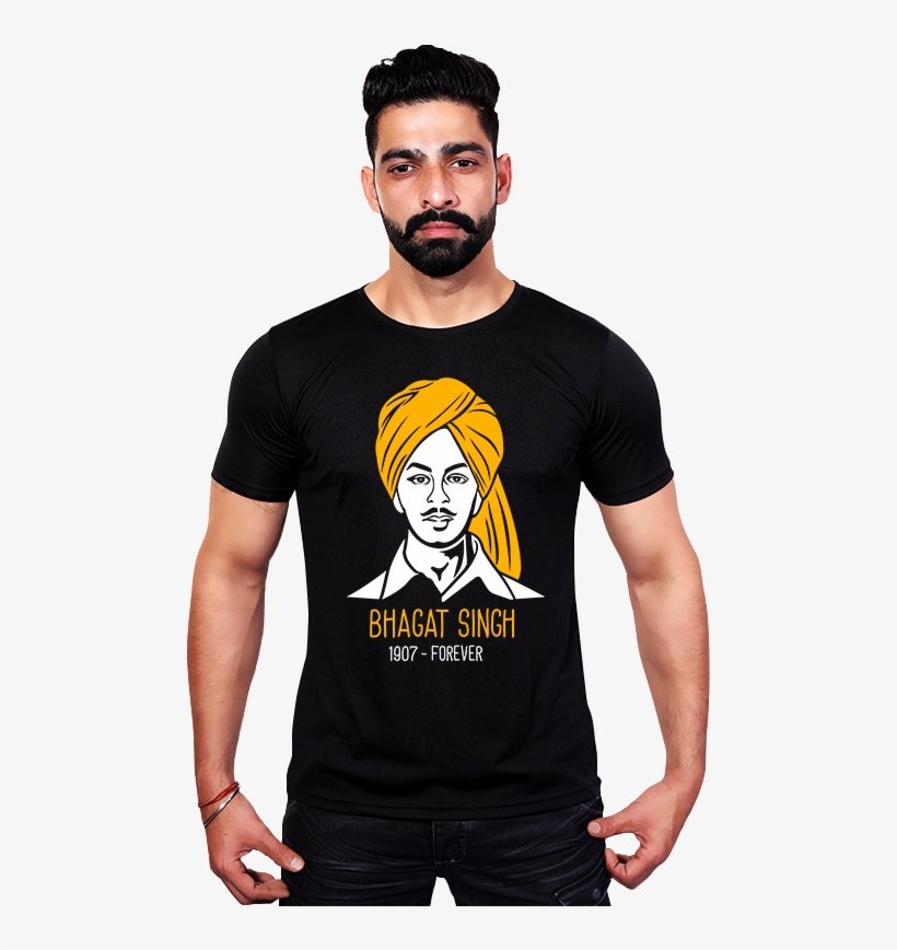 Shaheed Bhagat Singh T-shirt For Men - Bhagat Singh T Shirt, transparent png