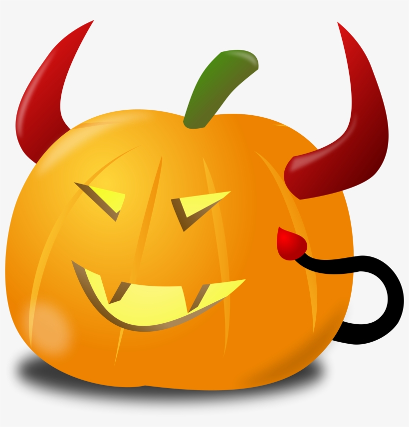Devil Pumpkin Clip Free Library - Pumpkins Clipart, transparent png