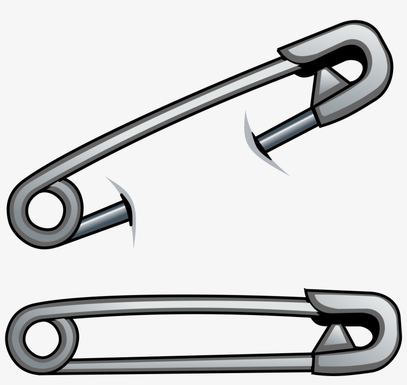 Graphic Free Stock Pins Clipart Big Thing - Safety Pin Clip Art, transparent png