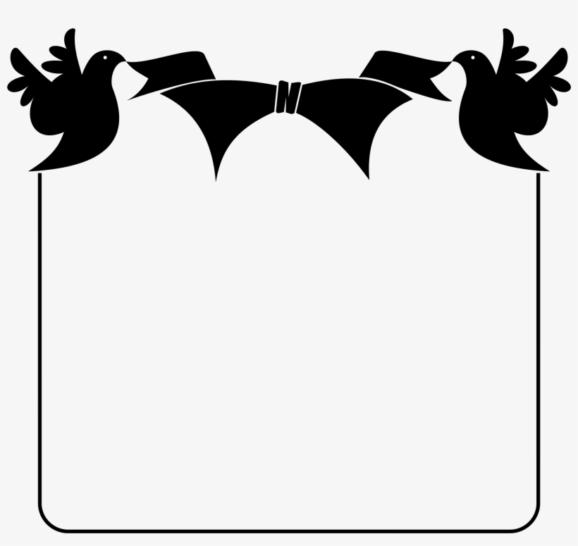 This Free Icons Png Design Of Birds Ribbon Frame, transparent png
