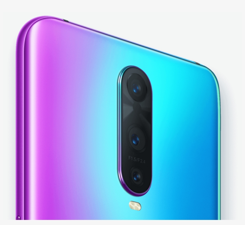 Dual Rear Camera - Oppo R17, transparent png