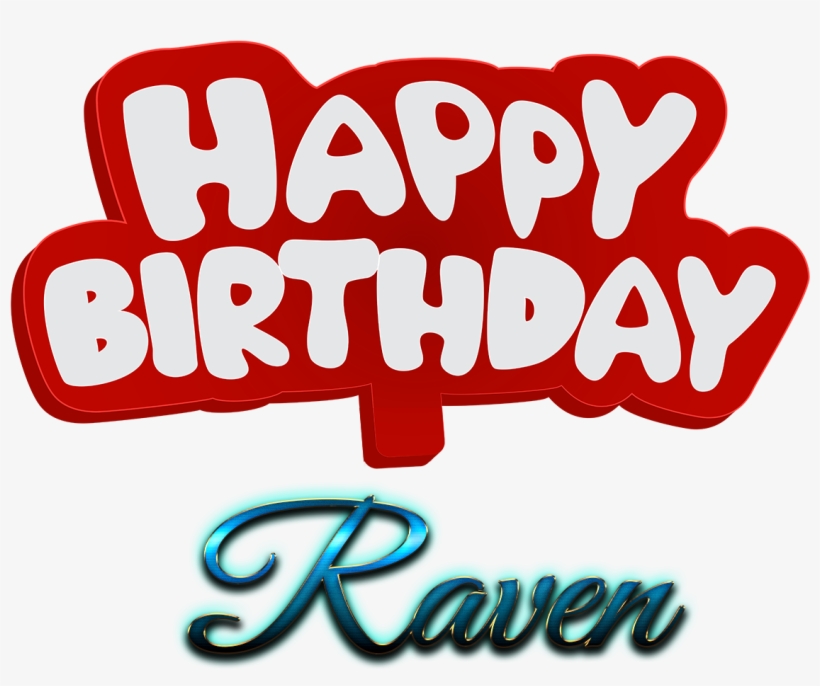 Raven Happy Birthday Name Logo - Anna Name Logo, transparent png