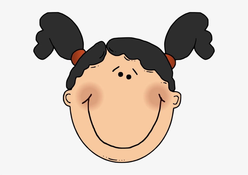 Cartoon Girl Face Sad Girl Face Cartoon Clip Art - Girl Face Clip Art, transparent png