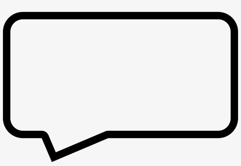 Speech Bubble Outline - Speech Balloon, transparent png