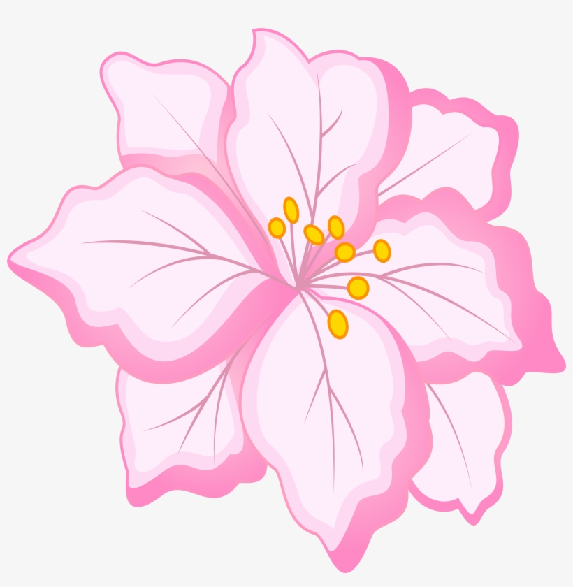 White Pink Flower Png, transparent png