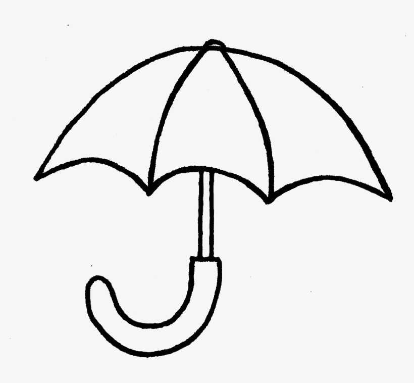 Drawing Clipart Umbrella - Drawing Image Of Umbrella, transparent png