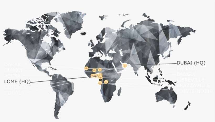 Global Express Africa, Network, Offices And Business - World Map, transparent png