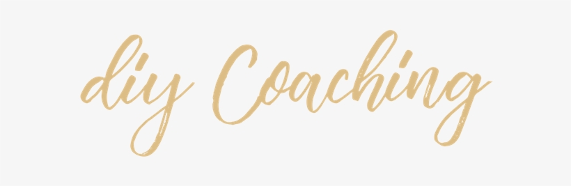 Diy Coaching Homepage Header Gold - Calligraphy, transparent png