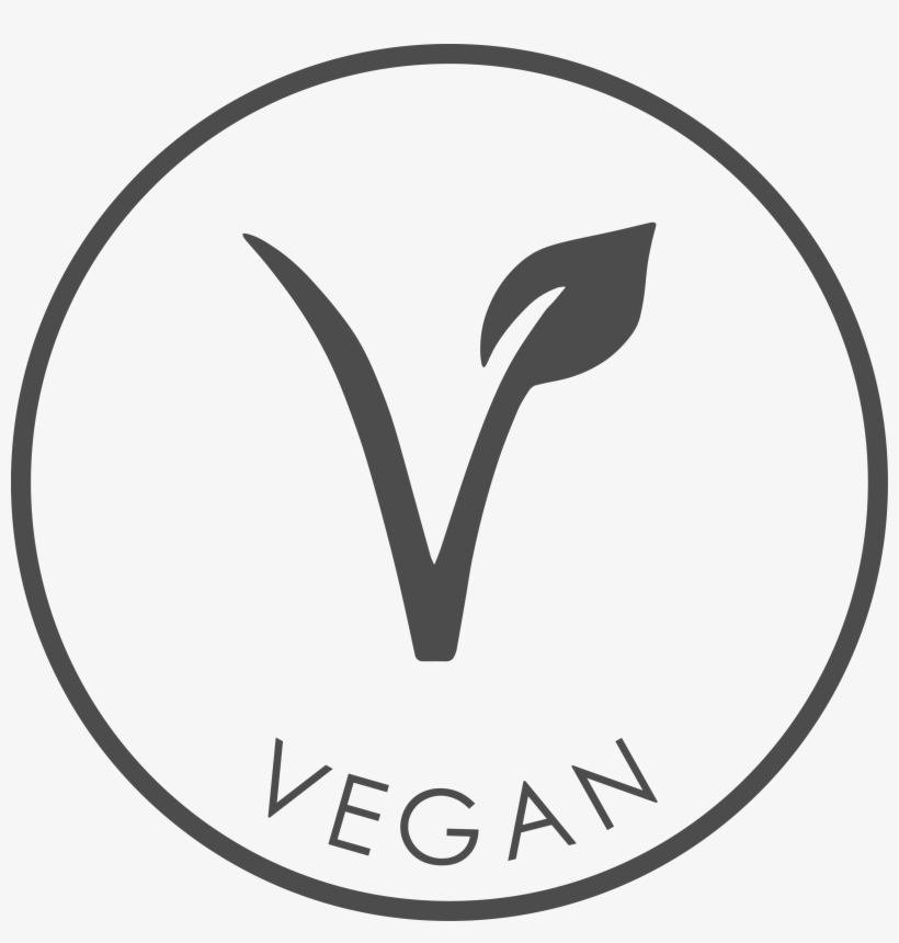 Conscious Cosmetics Vegan Icon Transparent Black & White 3317x3317