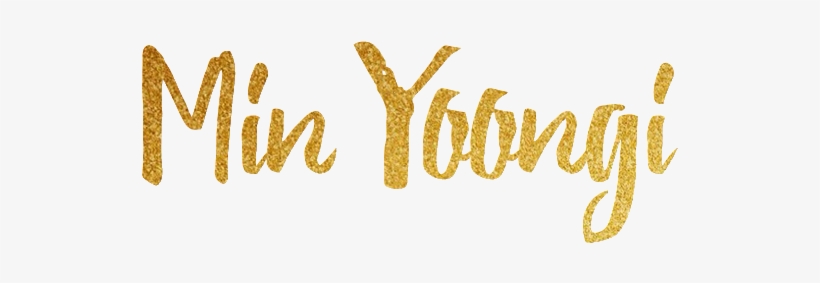 Font Min Yoongi - Bts, transparent png