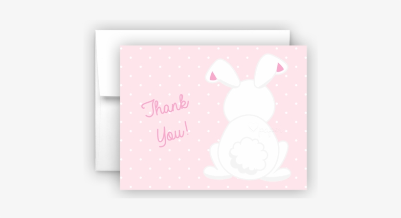 Bunny Rabbit B Thank You Cards Note Card Stationery - Greeting Card, transparent png