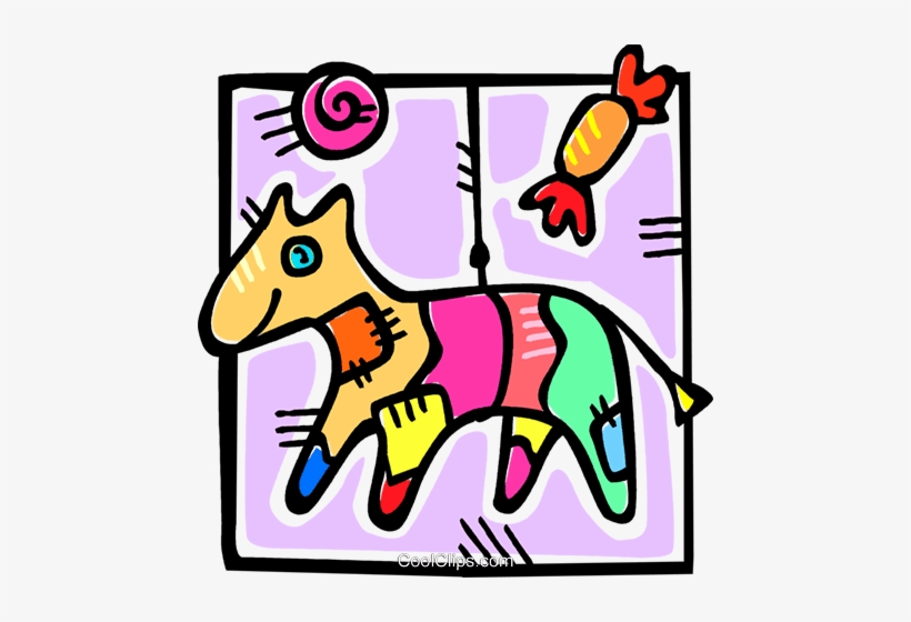 Birthday Piñata Royalty Free Vector Clip Art Illustration - Unique Halloween Pumpkin Pinata, transparent png