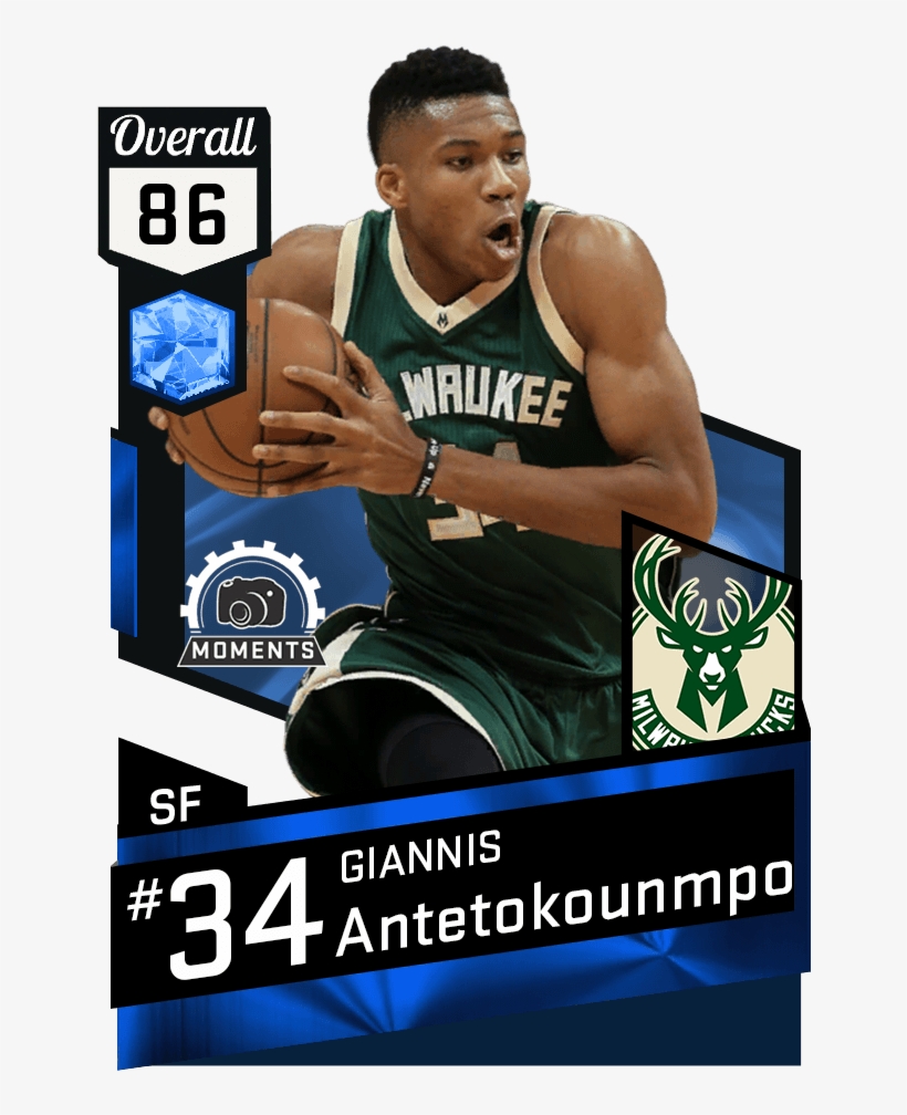 New Cards - Giannis Antetokounmpo Nba 2k17, transparent png