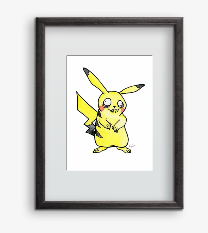 Pikachoon Art Print - Cartoon, transparent png