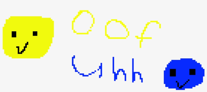 Oof Vs Uhh - Pixel Art, transparent png