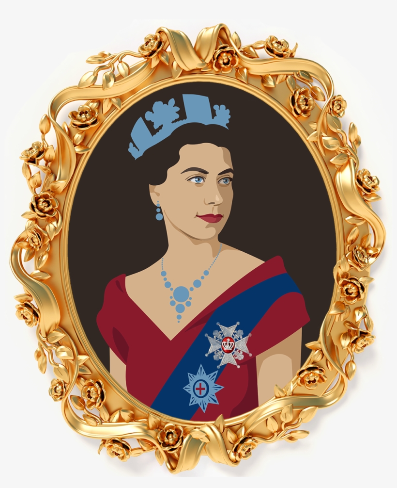 Queen Elizabeth Framed - Alice Vl, transparent png