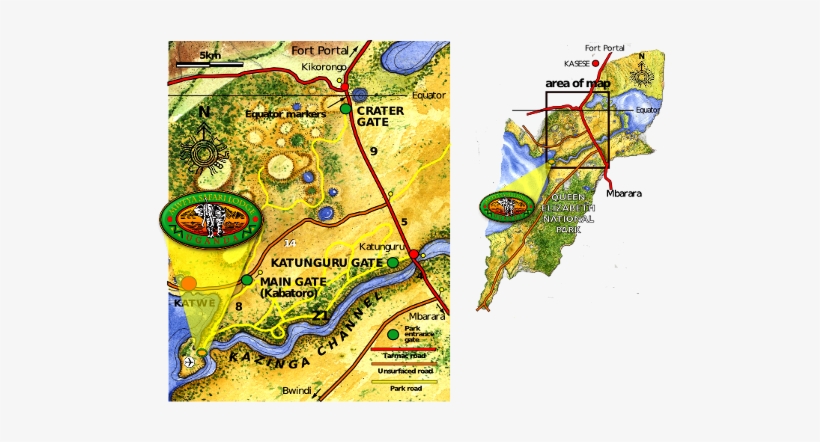 Queen Elizabeth National Park Information - Queen Elizabeth National Park Uganda Map, transparent png