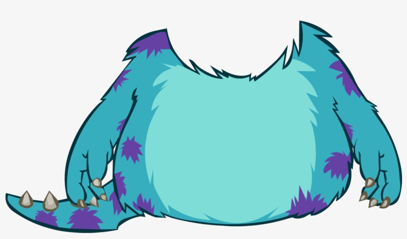 Sulley Costume - Club Penguin Monster University Mike, transparent png