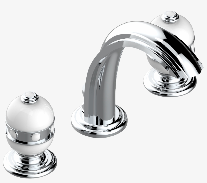 Rim Mounted 3 Hole Basin Mixer And Pop Up Waste For - Tap, transparent png