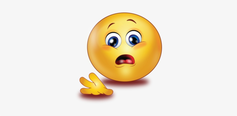 Scared Open Hand Saying No - ايموجي وجه يبتسم, transparent png