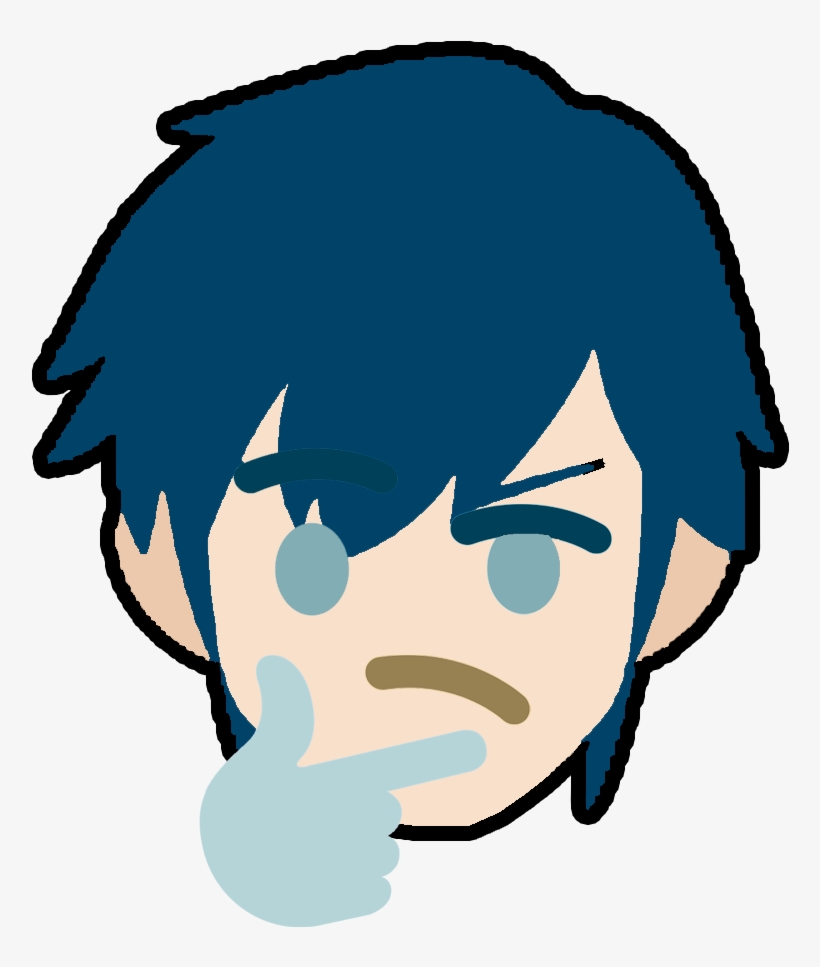 Smashultimatemarththink Discord Emoji - Super Smash Bros Ultimate Marth, transparent png