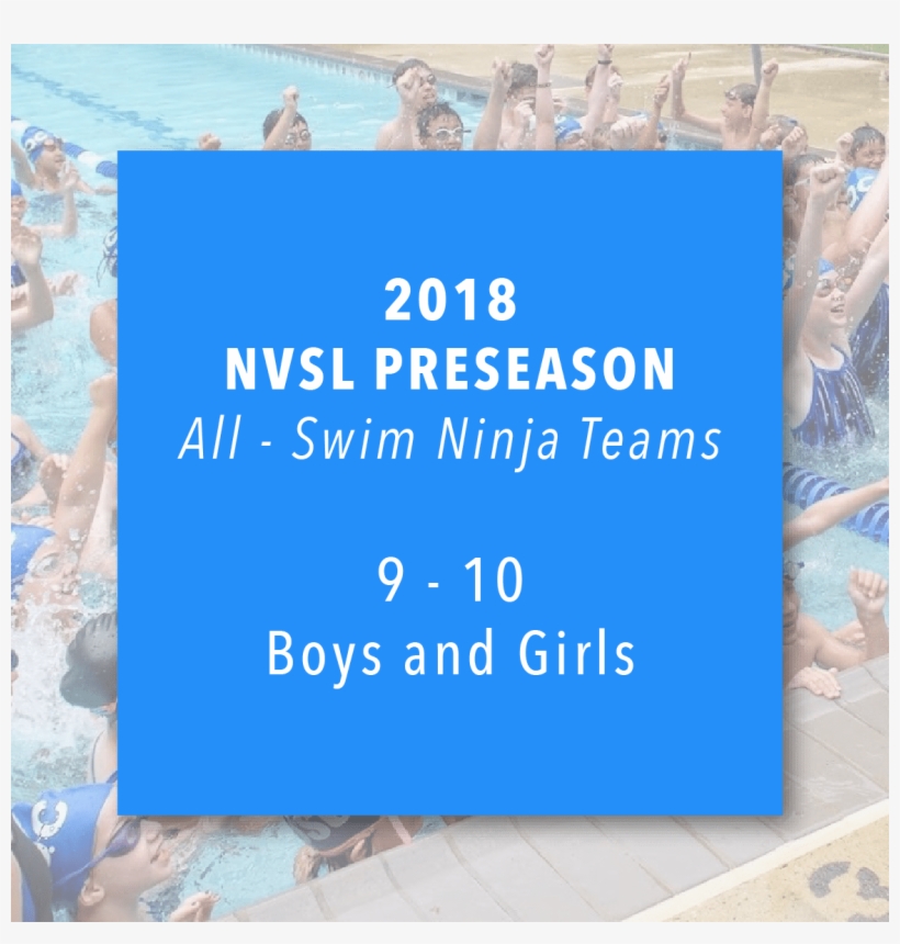 2018 Nvsl Preseason All Swim Ninja - Sand, transparent png