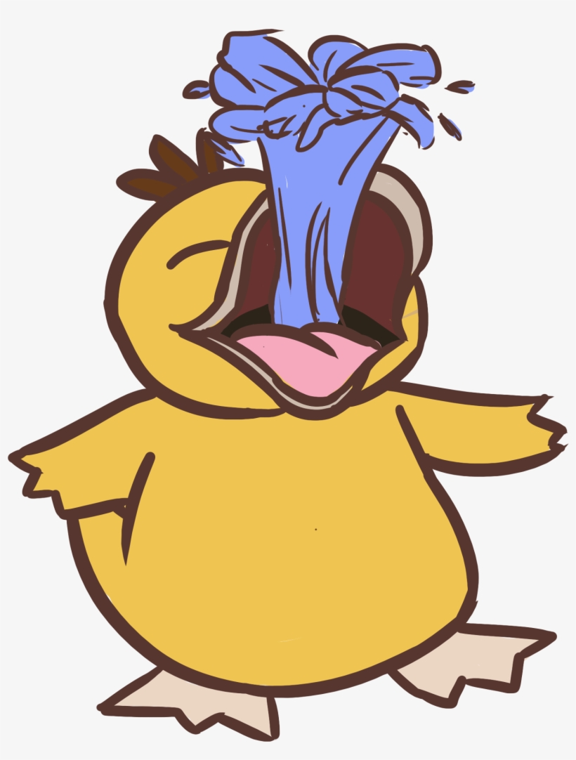 Psyduck Used Water Gun By Cynthistic - Psyduck Water Gun, transparent png
