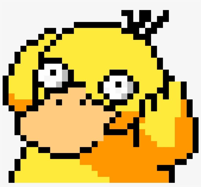 Psyduck - Psyduck Pixel Art, transparent png