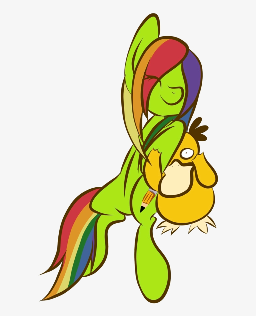 K-ouha, Crossover, Oc, Pokémon, Psyduck, Safe - Drawing, transparent png