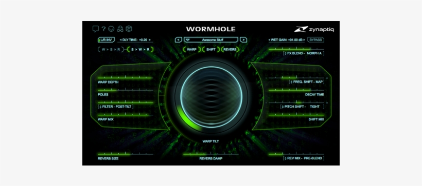 Zynaptiq Wormhole V1 0.2, transparent png