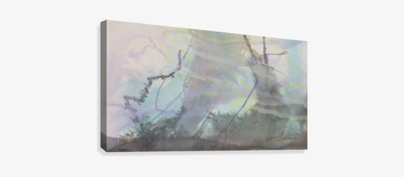 Misty Don Chase Canvas Print - Watercolor Paint, transparent png