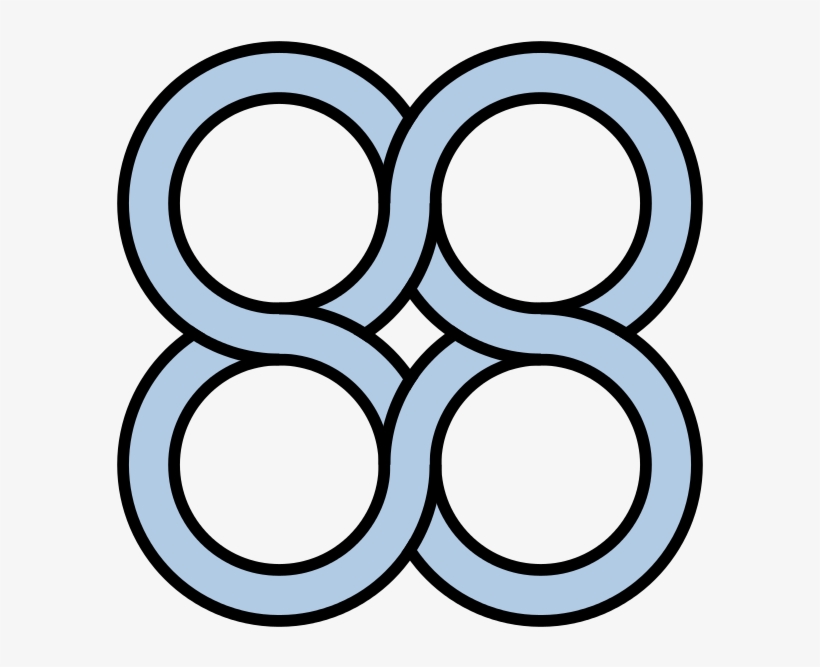 Four Circles Solomons Knot - Solomons Knot, transparent png