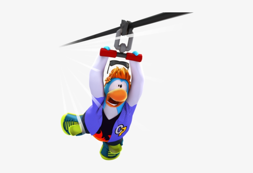 Non-members Can Now Use Ziplines On Club Penguin Island - Club Penguin Island Png, transparent png