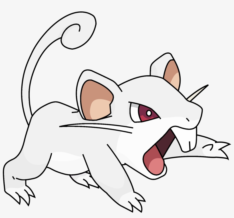 White Rattata - Rattata, transparent png