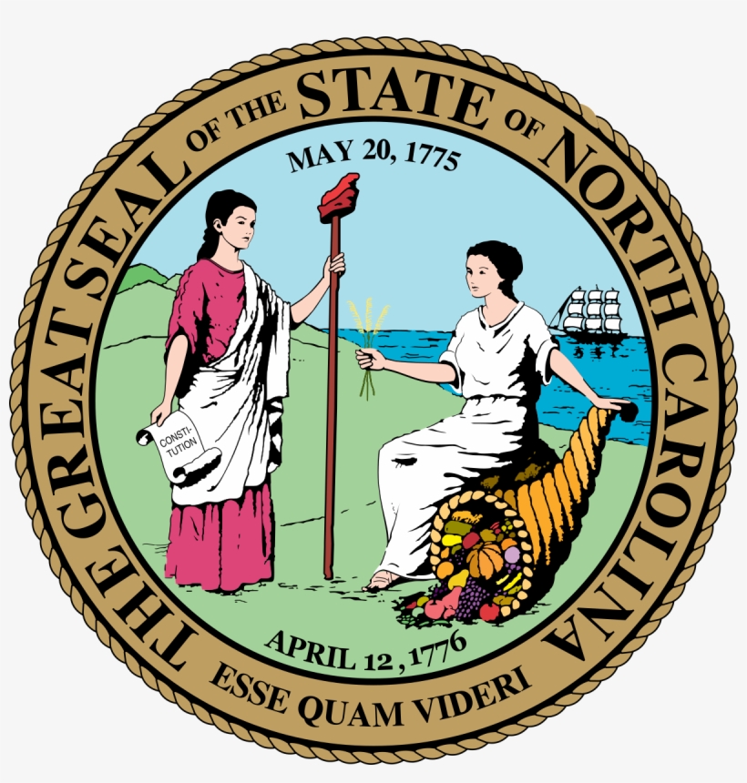 Seal Of North Carolina - North Carolina Seal, transparent png