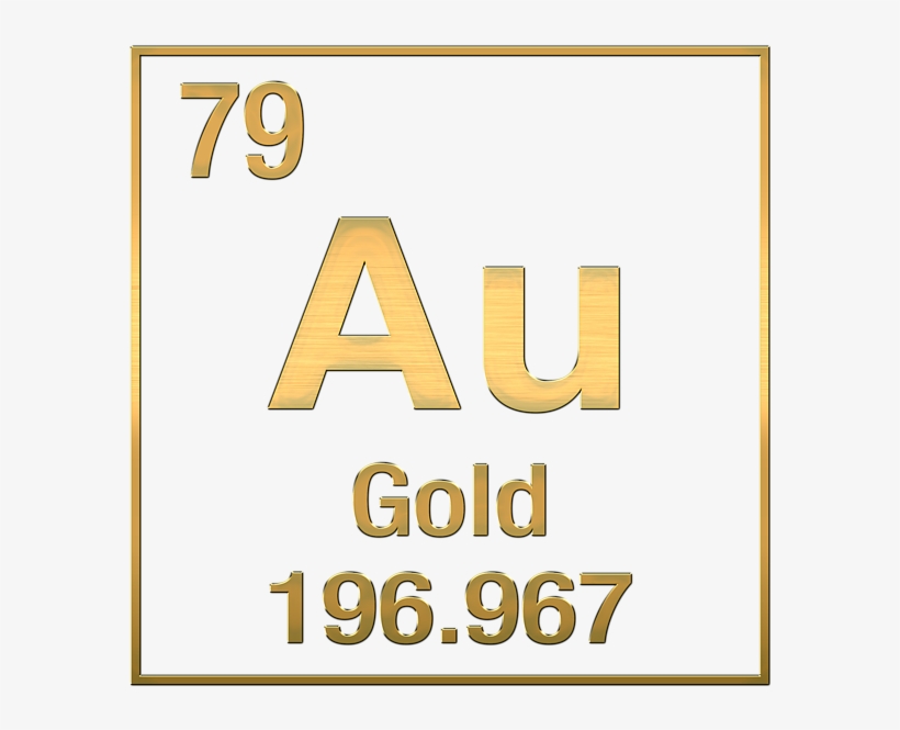 Periodic Table Of Elements - Gold Periodic Table Symbol, transparent png