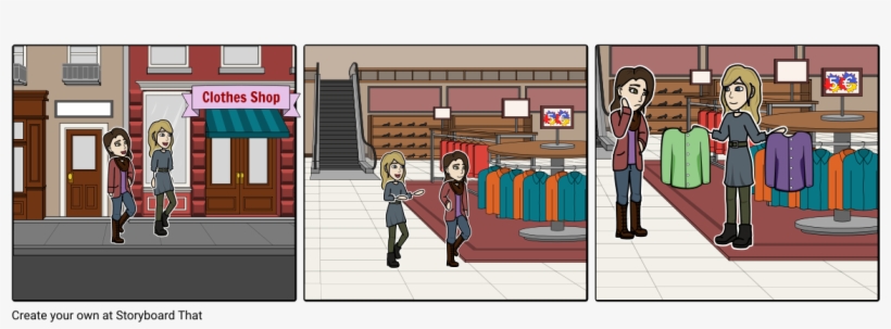 Shopping With A Friend - Cartoon, transparent png
