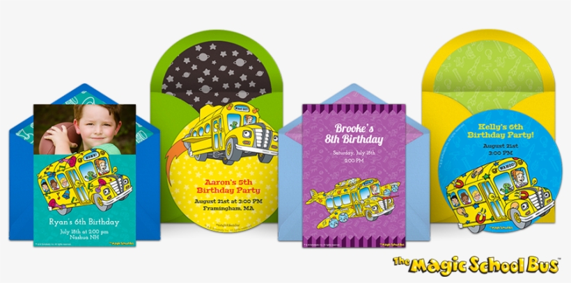 Magic School Bus Online Invitations - Magic School Bus, transparent png