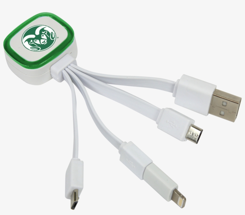 Tri-charge Usb Cable W/ Lightning Adapter - Adapter Charge, transparent png