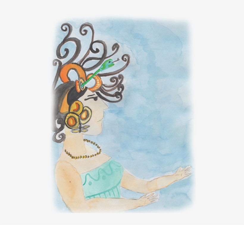 Diosa Luna Xcaret03 - Illustration, transparent png