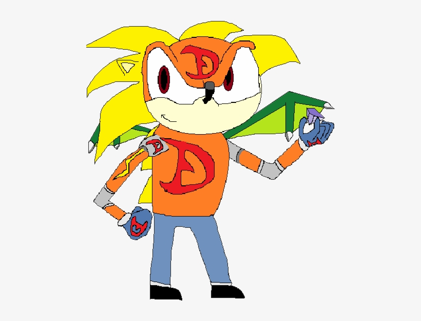 Wing Man Sonic Sprite -dragundro - Cartoon, transparent png
