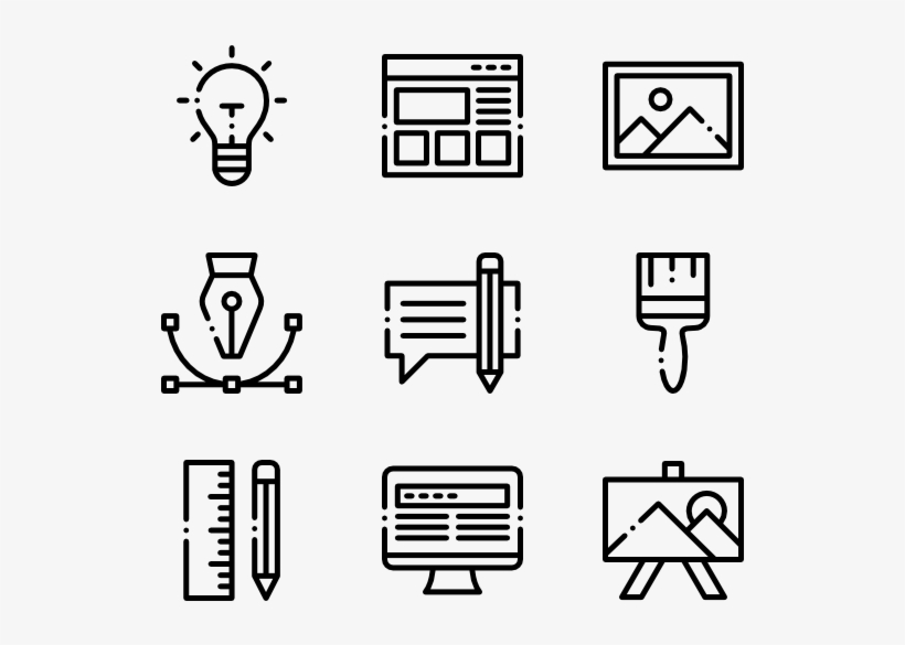 Graphic Designer - Printing Icons, transparent png