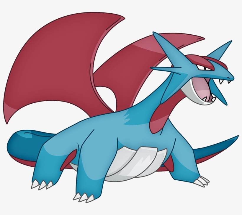 Pokemon Shiny-salamence Is A Fictional Character Of - Pokemon Salamence Png, transparent png