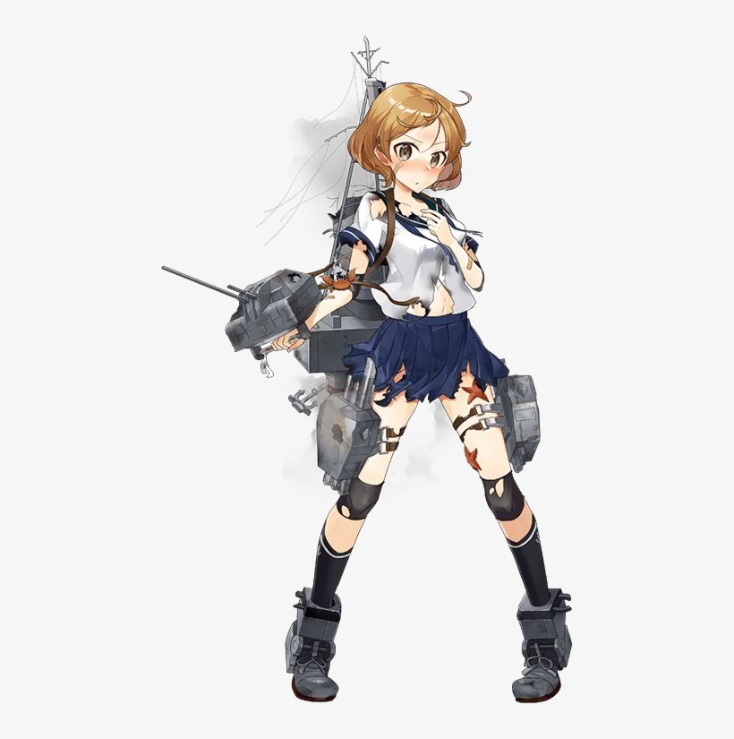 67 Oboro Kai Dmg - 艦 これ 朧 改, transparent png