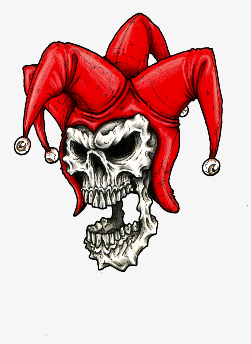 Joker Skull, transparent png