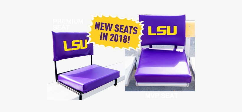 Seats - Evergreen Enterprises Inc Lsu Tigers Purple Applique, transparent png